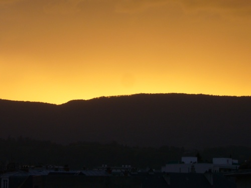 Joli coucher de soleil sur Chambéry